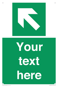 Custom Arrow Top Left Sign